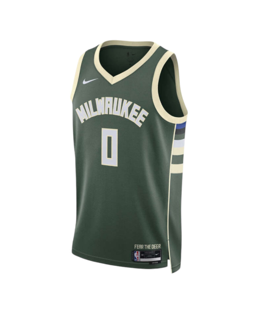 Damian Lillard Milwaukee Bucks Nike Icon Edition NBA Jersey-Adult
