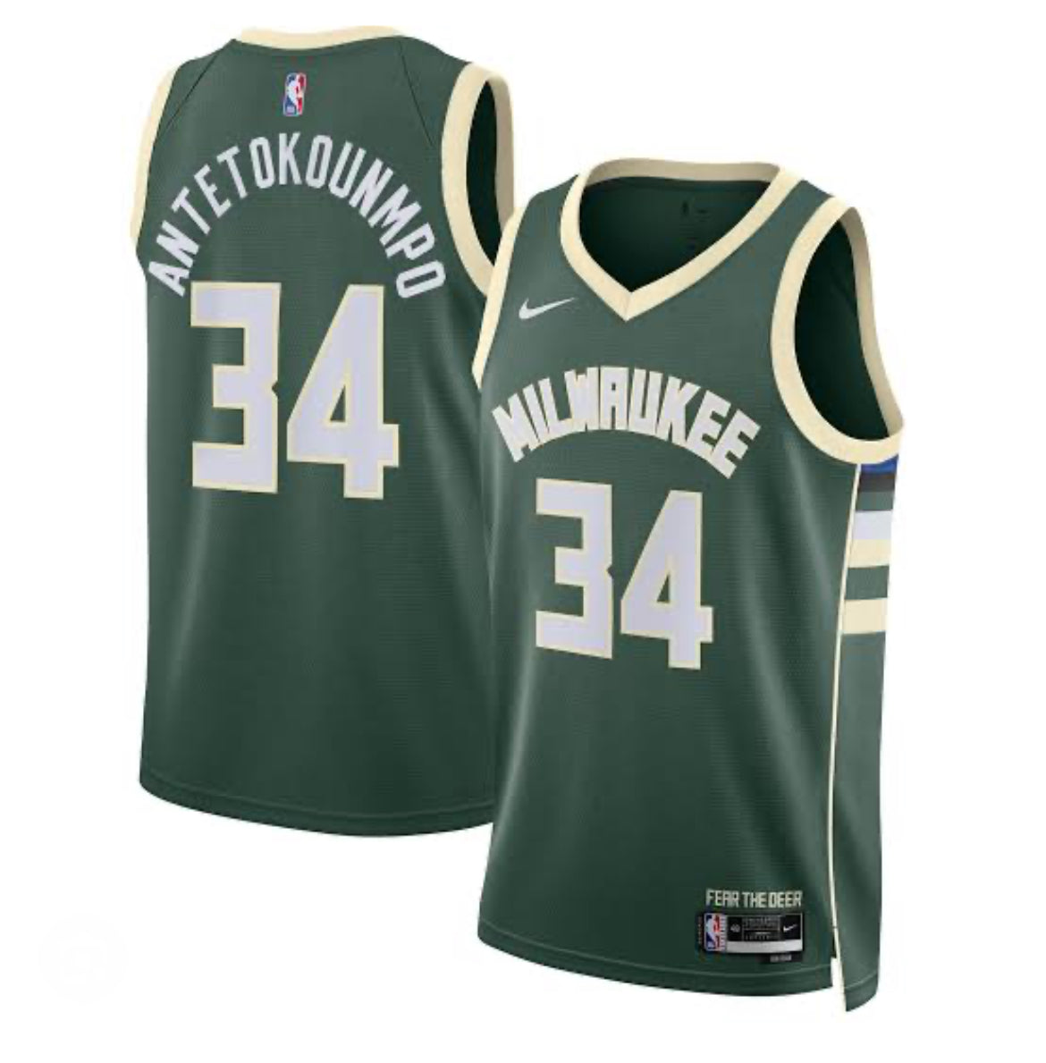 Giannis Antetokounmpo Milwaukee Bucks Nike Icon Edition NBA Jersey-Adult