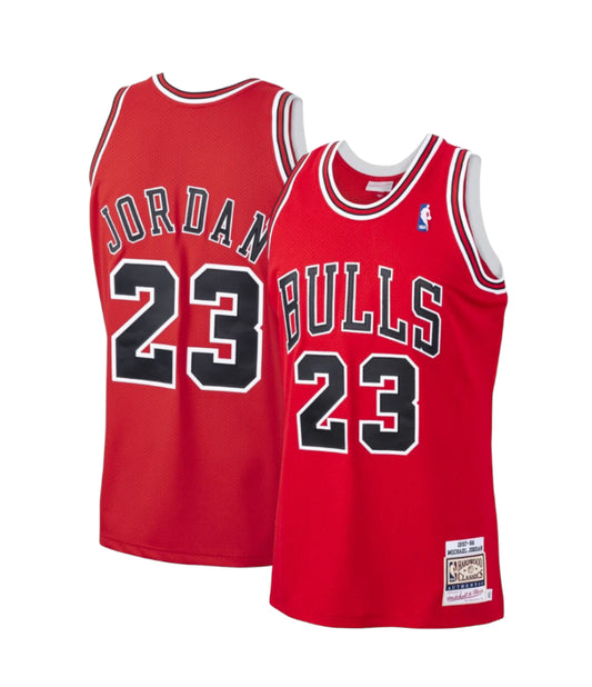 Michael Jordan Chicago Bulls Mitchell & Ness 97-98 Authentic Hardwood Classic NBA Jersey-Adult