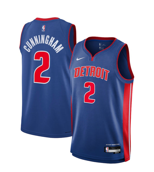 Cade Cunningham Detroit Pistons Nike Icon Edition Jersey-YOUTH