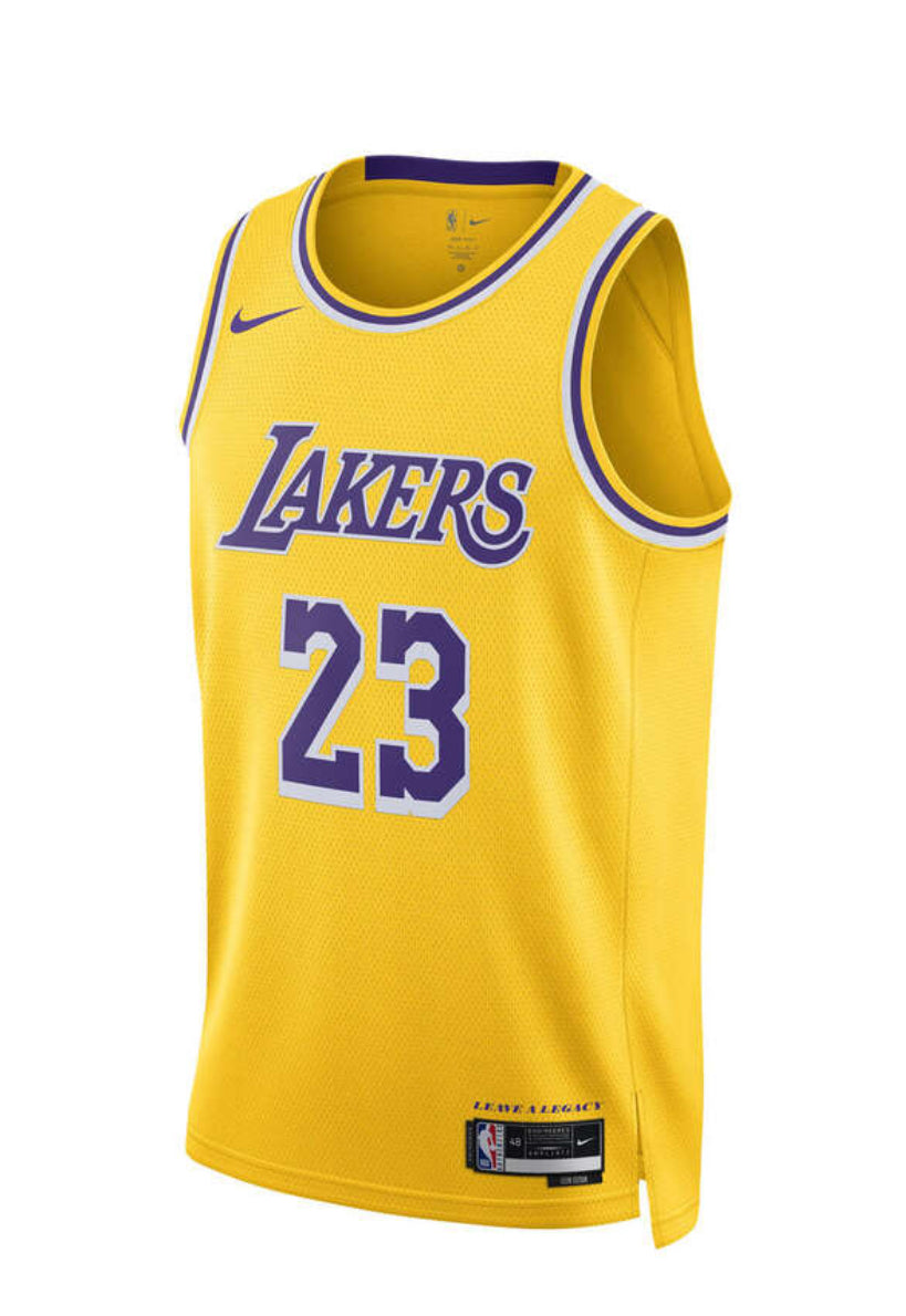 Lebron James LA Lakers Nike Icon Edition NBA Jersey-Adult