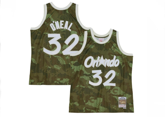 Orlando Magic Shaquille O'Neal Mitchell & Ness NBA Ghost Camo Authentic Jersey-Adult