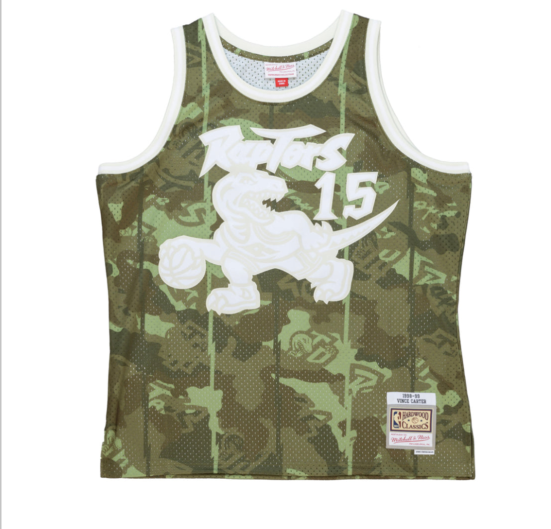 Vince Carter Toronto Raptors Mitchell & Ness NBA Ghost Camo Authentic Jersey-Adult