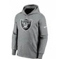 LAS Vegas Raiders NFL Nike Prime Logo Hoodie Jumper - Dark Grey